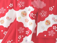 お宮参り初着レンタル 掛け着 赤 正絹