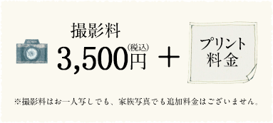撮影料金