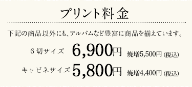 プリント料金