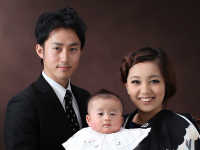 世田谷喜多見狛江のお宮参りの家族写真