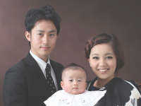 世田谷喜多見狛江のお宮参りの家族写真