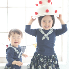 ベビーフォト きょうだい ケーキ  世田谷 喜多見 狛江