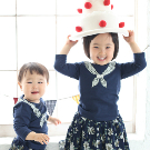 ベビーフォト きょうだい ケーキ  世田谷 喜多見 狛江