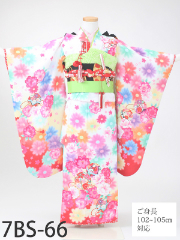 七五三７歳着物レンタル 白 七五三5歳