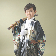 七五三5歳着物レンタル　黒　世田谷区喜多見狛江