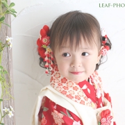 七五三3歳着物レンタル　赤　世田谷区喜多見狛江