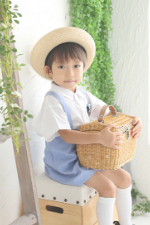 入園　写真　園服