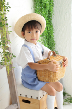 入園　写真　園服