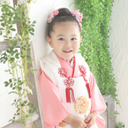 七五三3歳正絹着物レンタル　ピンク　世田谷区喜多見狛江