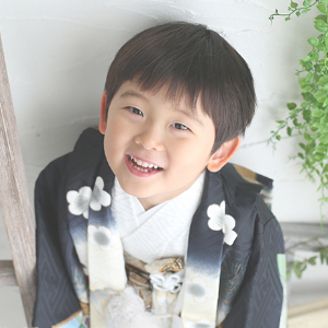 七五三5歳着物レンタル　黒　世田谷区喜多見狛江