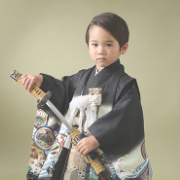 七五三5歳着物レンタル　黒　世田谷区喜多見狛江