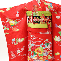 七五三7歳正絹着物千總 世田谷区喜多見狛江写真館