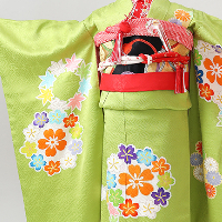 七五三7歳正絹着物千總 世田谷区喜多見狛江写真館