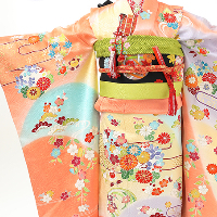 七五三7歳正絹着物千總 世田谷区喜多見狛江写真館