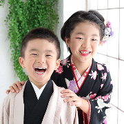 七五三5歳7歳着物レンタル　きょうだい　世田谷区喜多見狛江