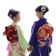 七五三7歳正絹着物レンタル　姉妹撮影　世田谷区　喜多見　狛江
