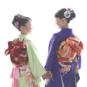 七五三7歳正絹着物レンタル　姉妹撮影　世田谷区　喜多見　狛江