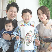 七五三3歳着物レンタル　家族　世田谷区喜多見狛江