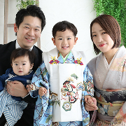 七五三3歳着物レンタル　家族　世田谷区喜多見狛江