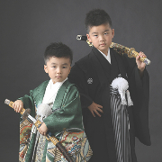 七五三5歳10歳着物レンタル　きょうだい　世田谷区喜多見狛江