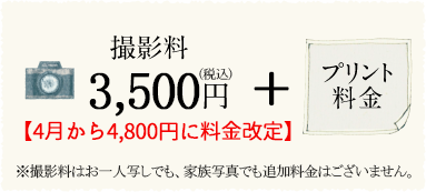 撮影料金