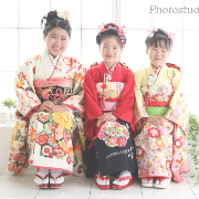 七五三7歳正絹着物レンタル　姉妹撮影　世田谷区 喜多見 狛江