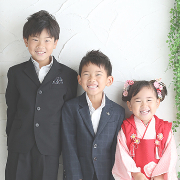 七五三3歳着物レンタル　きょうだい　世田谷区喜多見狛江