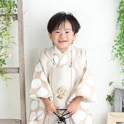 七五三5歳着物レンタル　緑　世田谷区喜多見狛江