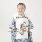 七五三3歳着物レンタル　水色　世田谷区喜多見狛江