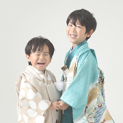 七五三5歳正絹着物レンタル　兄弟　世田谷区喜多見狛江